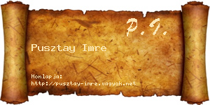 Pusztay Imre névjegykártya